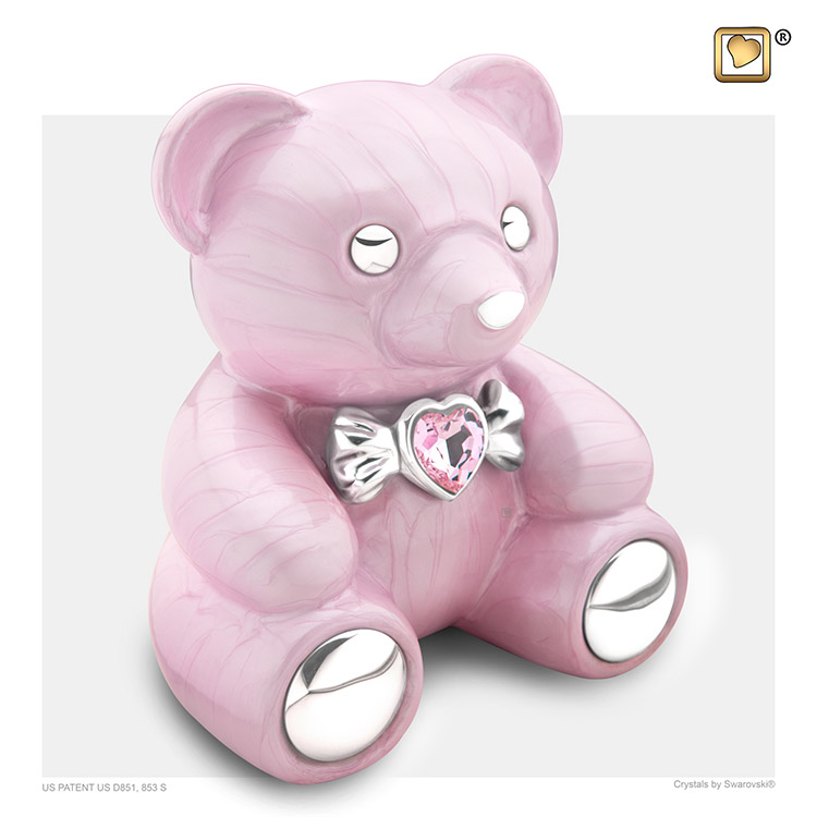 LoveUrns Kinder Urn Roze Teddybeer (1.15 liter)